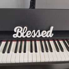 Load image into Gallery viewer, Blessed Wood Word Art Home Decor Sign 11&quot; Tabletop or for Wall Hanging
