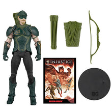 Load image into Gallery viewer, Page Punchers 7&quot; Scale Figure w/ Comic - DC - W03 - Injustice 2 - Green Arrow w/ Comic Maple and Mangoes
