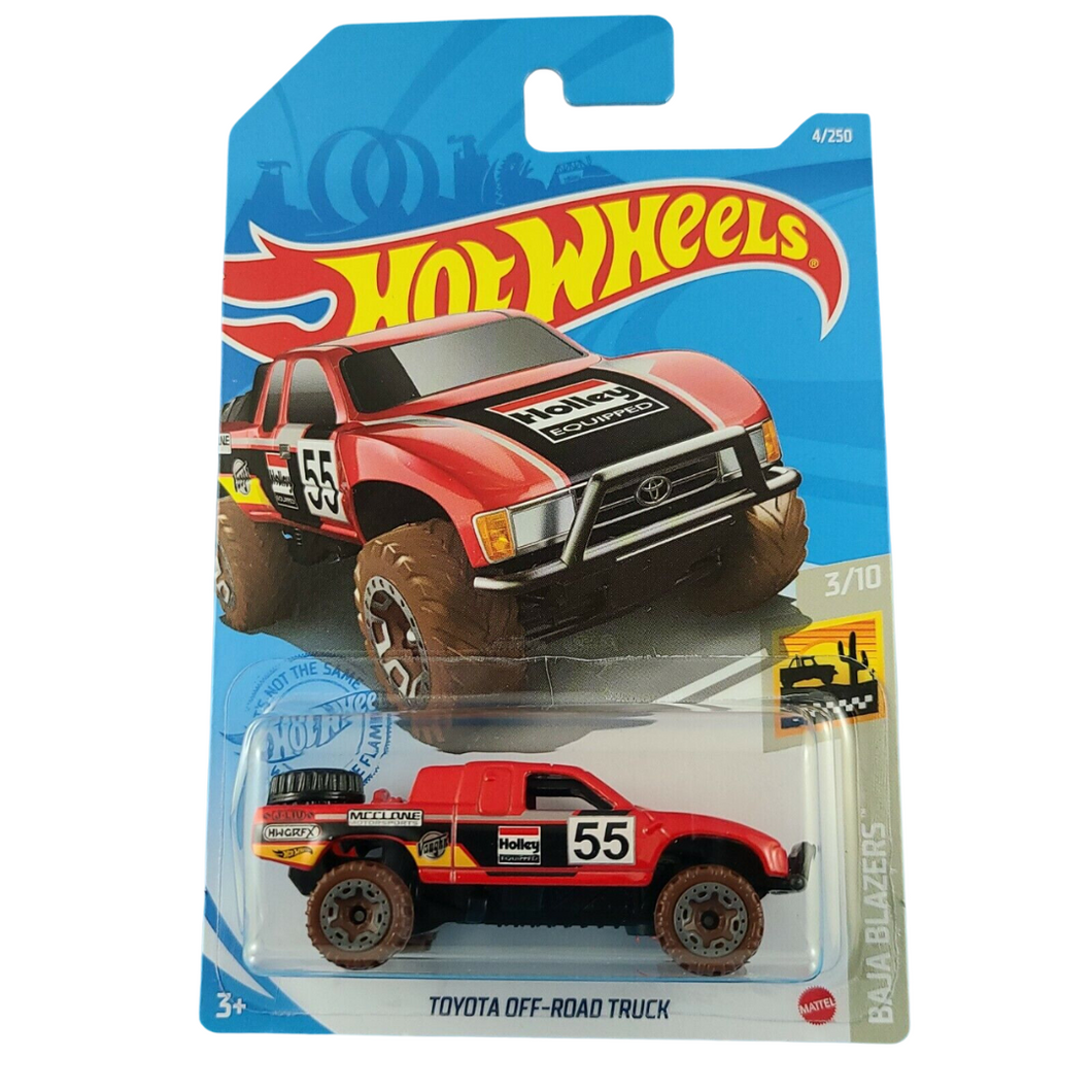 Hot Wheels Toyota Off-Road Truck Baja Blazers 3/10 4/250 Red Maple and Mangoes