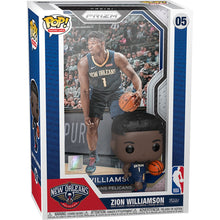 Load image into Gallery viewer, NBA Zion Williamson Pop! Trading Card Figure with Case
