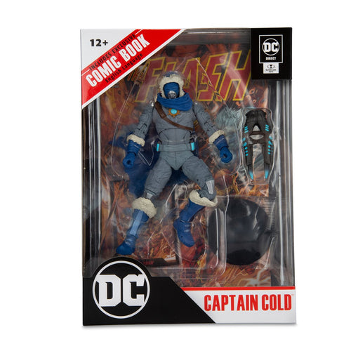 The Flash Captain Cold Page Punchers 7-Inch Scale Action Figure with The Flash Comic Book Maple and Mangoes