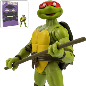 Teenage Mutant Ninja Turtles Best of Donatello IDW Comic Book and 5-Inch BST AXN Action Figure Set Maple and Mangoes