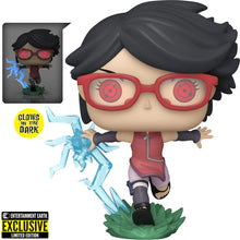 Load image into Gallery viewer, Boruto Sarada with Sharingan Glow-in-the-Dark Pop! Vinyl Figure - Entertainment Earth Exclusive Maple and Mangoes
