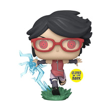 Load image into Gallery viewer, Boruto Sarada with Sharingan Glow-in-the-Dark Pop! Vinyl Figure - Entertainment Earth Exclusive Maple and Mangoes
