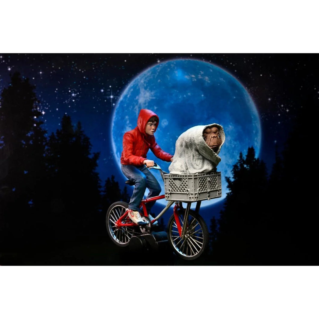 NECA - E.T. the Extra-Terrestrial Elliott and E.T. on Bicycle 40th Anniversary 7-Inch Scale Action Figure Maple and Mangoes
