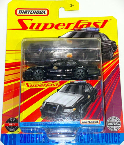 2020 Matchbox Superfast Premium Real Riders 2006 Ford Crown Victoria Police Maple and Mangoes